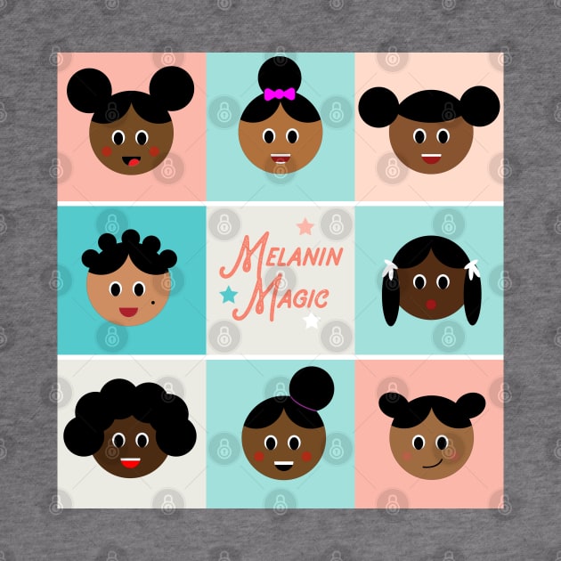 Melanin Magic Afro Puffs by blackartmattersshop